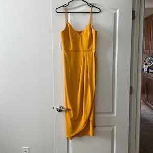 Lulus Reinette dress, marigold, size small